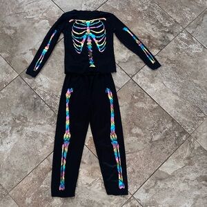 Skeleton 2 Piece Costume